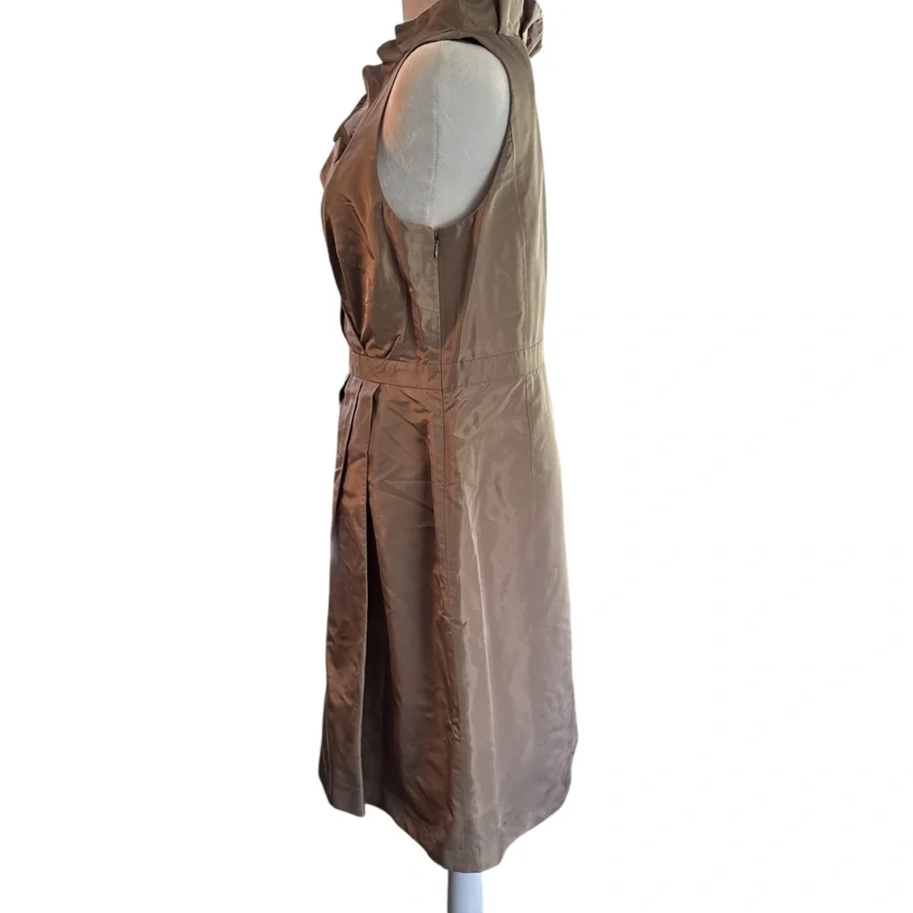 J Crew bridesmaid Blakely dress tan Sz 8 - Picture 4 of 7